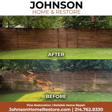 Fence restoration in Dallas
